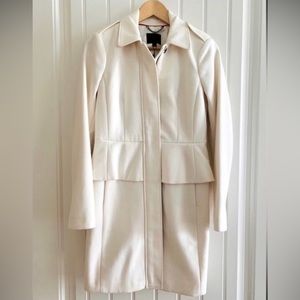 Banana Republic off white ivory coat